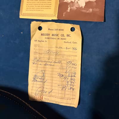 Vintage 1966 Giannini Model 6 Classical Guitar – Original Melody Music Co. Receipt & Case - Made in Brazil image 4