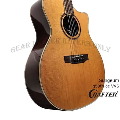 50th Anniversary Crafter SungEum G-50th ce VVS vintage voicing torrefied spruce & rosewood guitar image 5