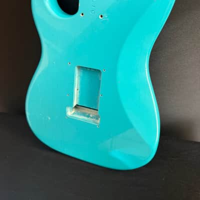 🔥 Fender Custom Shop 1969 Stratocaster Journeyman Relic Body – Rare Taos Turquoise – COA & Neck Plate – 3 lbs 🔥 image 5