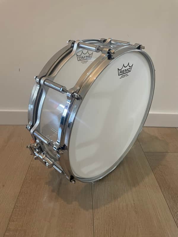Pearl CRB1450S/C733 Crystal Beat 14x5" Snare Drum Frost Acrylic image 1