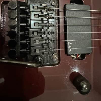 Custom Bordeaux Dinky 1990s Unique SCHALLER Superstrat guitar Active pickups Custom Shop Shred Machine Metal Strat solid body Lightweight exclusive image 14