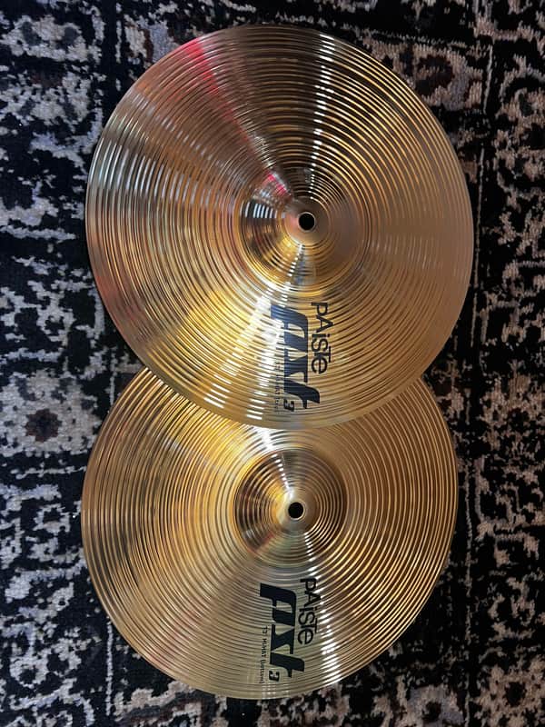 Mint Paiste 13" PST 3 Hi-Hat Cymbals (Pair) - Traditional image 1