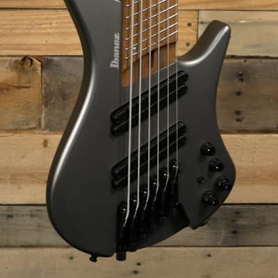 Ibanez EHB1006MS 6-String Multi-Scale Bass Metallic Gray Matte w/ Gigbag image 1