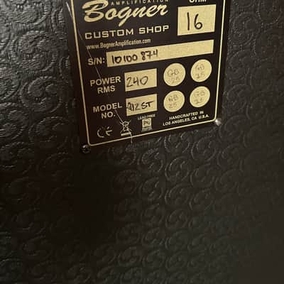 Bogner Custom shop 4X12 cabinet - Black/Pepper image 2