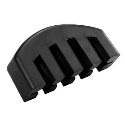 Practice Mute for Violin Standard Full Rubber Mute - Flexible Full Bridge Coverage - for stronger muting during practicing - ideal for 14"viola also works on 15" is a very close-fit - Black image 3