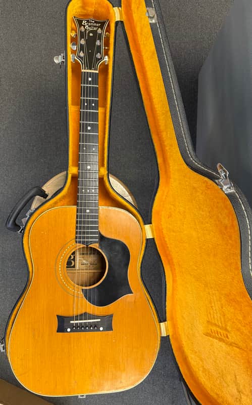 Grammer G-10 Acoustic 1969-70 Spruce Top Flame Maple Back & Sides with Case - Pre Owned image 1
