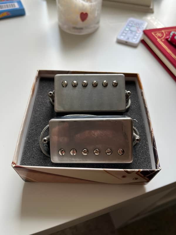 Sheptone 6T8 Humbucker Set - Aged Nickel Covers image 1