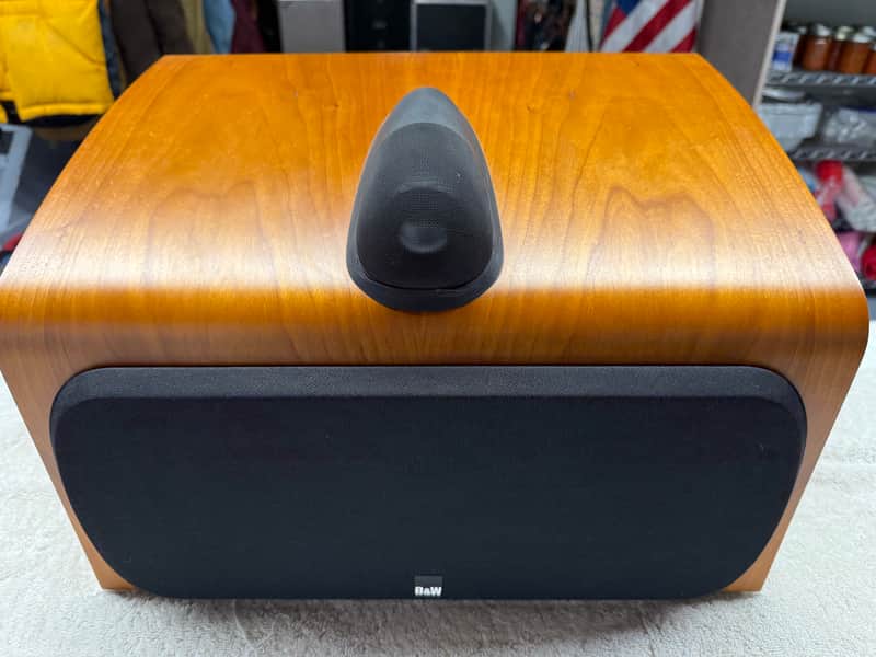 B&W HTM7 700 Series Speaker, Cherry Finish #2 image 1