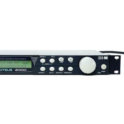 E-MU Systems Proteus 2000 Rackmount 128-Voice Sampler Module 1999 y2k 90s 100V -240V Made in USA Worldwide Shipment image 4