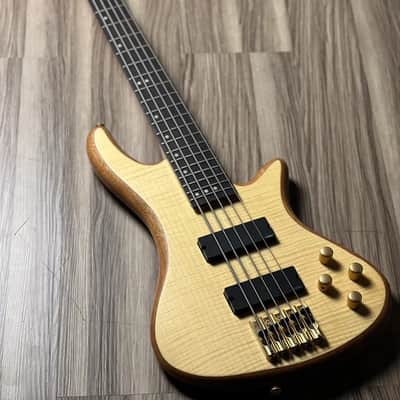 Schecter Stiletto Custom-5 Electric Bass in Natural Satin image 2