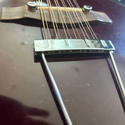 Ensenada GT81 Vintage 12-String Acoustic Guitar Double Dove / Mountain Pickguard w/ Case image 12
