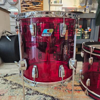 Ludwig Red Vistalite 20-14-12" Downbeat Drum Kit 2023 image 9