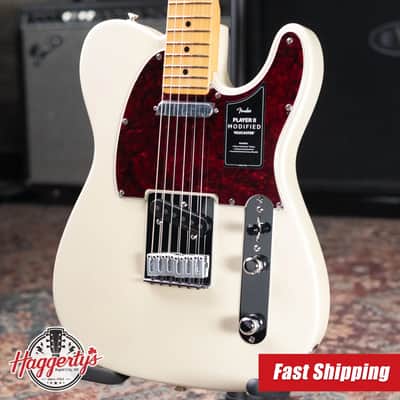 Fender Player II Modified Telecaster Electric Guitar - Olympic Pearl with Gig Bag image 1