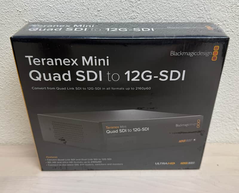 (New) Blackmagic Design Teranex Mini Quad SDI to 12G-SDI Converter 2010s - Black image 1