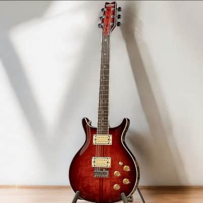 Washburn Wing American Hawk1 78 - Vintage Sunburst, Crafted in Washuburn's US Custom Shop, Ash Body w/ Carved Maple Top, Neck-through Design, B-Stock image 2
