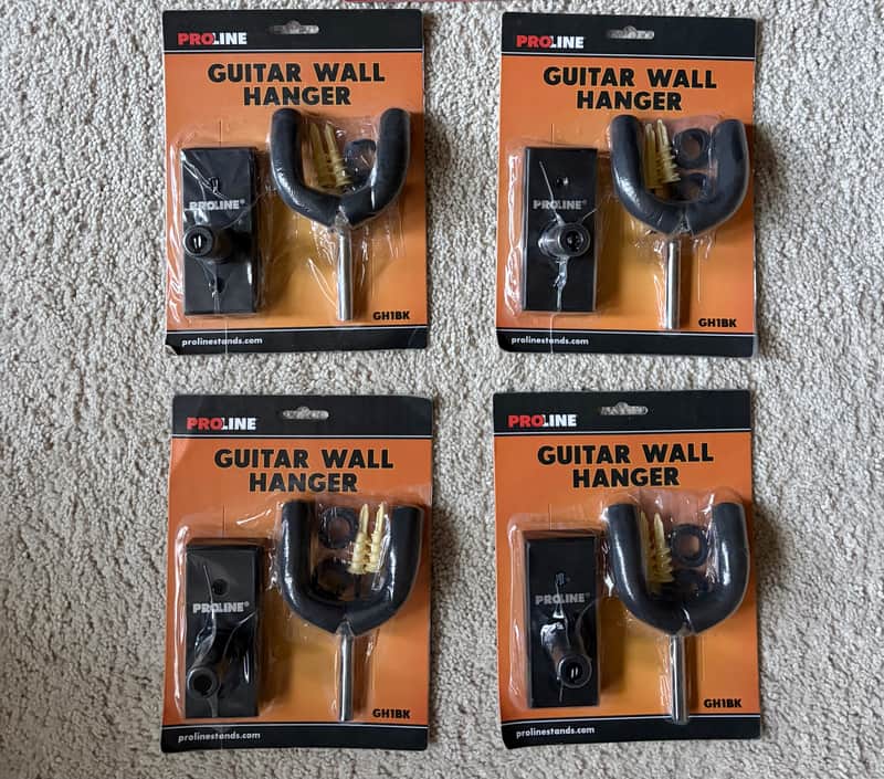 Proline 4 pack Guitar Wall Hangers image 1