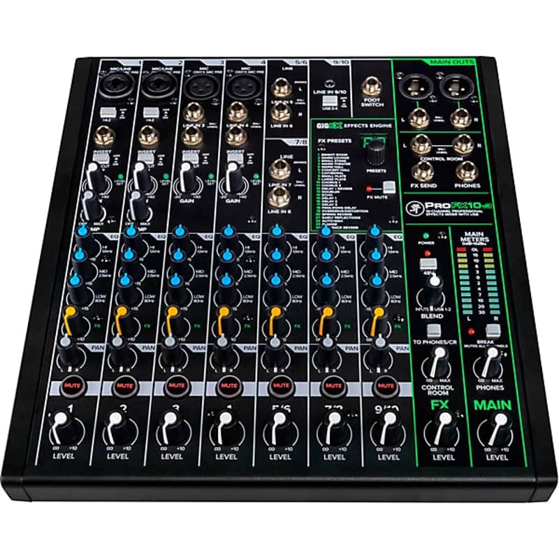 Mackie ProFX10v3 10-Channel Effects Mixer - Dark Gray image 1