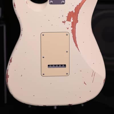 Dhatarattha HSS Strat-Style – Cream Nitro Relic image 9