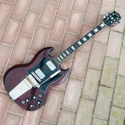 RARE 1974 Greco SG-600 (Angus Young AC/DC Inspired) … Maxon U-1000 PAF REPLICA + Batwing Pickguard + Vibrola ... Made in Japan Lawsuit Era + GIGBAG image 3