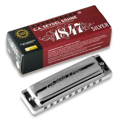 Seydel 1847 SILVER Harmonica, Key of D. Brand New with Full Warranty! image 1
