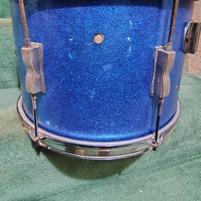 Ludwig No. 444 Club Date 9x13" Rack Tom with Keystone Badge 1960 - 1968 - Blue Sparkle image 7