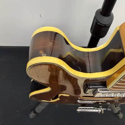 Vintage Univox 335 Style Hollowbody Electric Guitar Made in Japan for Parts or Repair 1970's image 10