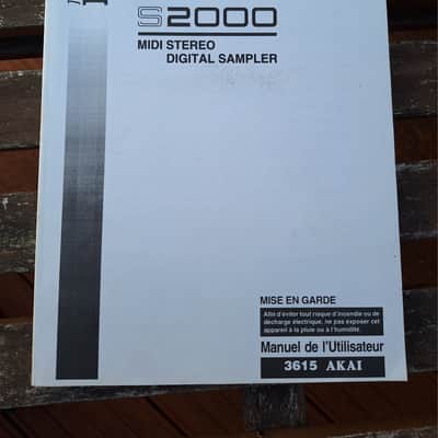 Akai S2000 Manuel de l'Utilisateur