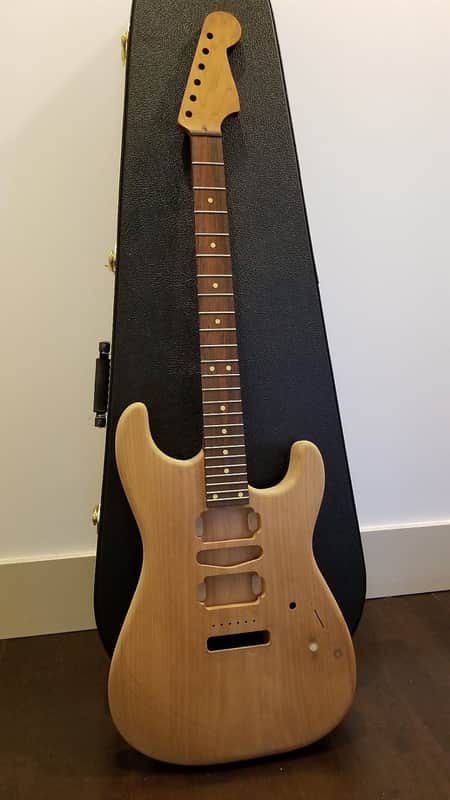 Musikraft Warmoth USACG Custom Roasted Strat 24 Fret Set Neck 25.5