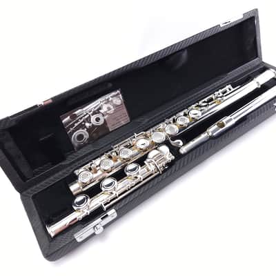 Refurbished++ Di Zhao 701 E Silver Pre-Pro Step Up Flute B Foot Open Hole image 1