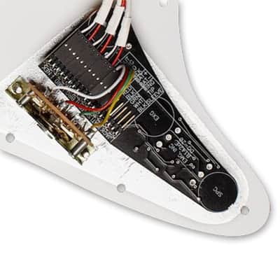 EMG DG20 David Gilmour Active Pickup Guitar Pickguard Set, Ivory - White Pear... image 4