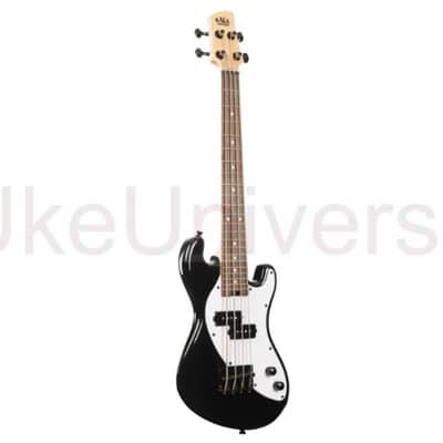 Kala UBASS-SB-BK-FS Electric Solid Body Black Fretted U•BASS® Ukulele image 1