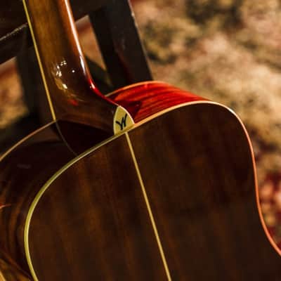 Washburn WD100DL Dreadnought Mahogany Acoustic Guitar w/ Gigbag (WD100DLMK-U) image 12