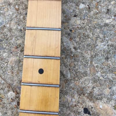 Vintage Style WD licensed Fender Stratocaster Neck Strat Maple Amber Old Relic image 3