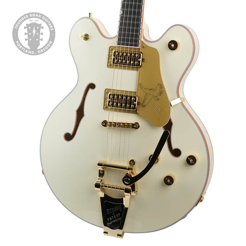 New Gretsch Limited Edition Falcon Center Block Double-Cut Vintage White w/String-Thru Bigsby #JT25093024 image 1