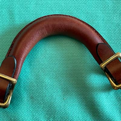 Leather buckle handle for Gibson tan case w/ figure 8 handle Les Paul L5 es 275 SG Flying V image 11