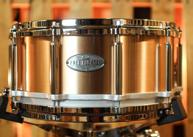 Pearl 14x6.5 Free Floating Phosphor Bronze Snare Drum image 1