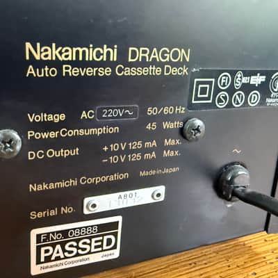 Immagine Nakamichi Dragon - Black - MINT + Extras - 8