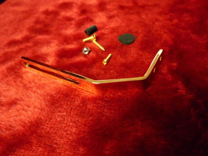 GRETSCH HOLLOWBODY GUITAR GOLD PICKGUARD BRACKET KIT & SCREWS 6120 Chet Atkins Country Gentleman image 1