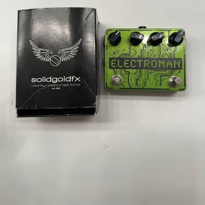 SolidGoldFX Electroman Analog Delay Echo Electro Man Guitar Effect Pedal + Box image 1