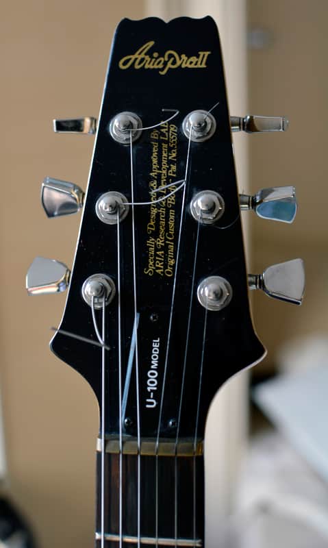 Aria Pro II U-100 Urchin Black 1982 Japan Vintage Matsumoku | Reverb