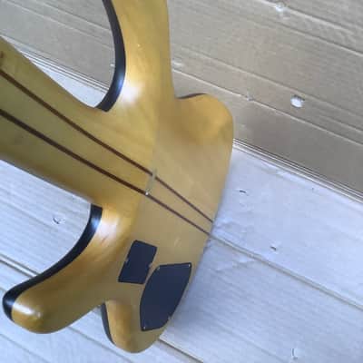 Samick Vintage 5 string bass 90’s / alembic construction style gorgeous wood image 10