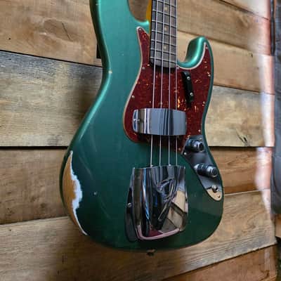 2023 Fender Custom Shop Jazz Bass B2 '62 RELIC (Pre-Owned) - Aged Sherwood Green w/ Hard Case image 1