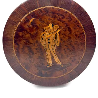"Stentor" Art Nouveau Banjo-Mandolin with Lion-Decorated Tension Hoop, 1920s image 8