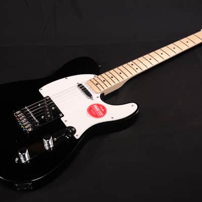 Squier Squier Sonic Telecaster Maple Fingerboard White Pickguard Black 291 image 2