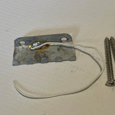 1980's Fender USA American Stratocaster 2 Post Chrome Tremolo Bridge & Arm 2 1/16" image 3
