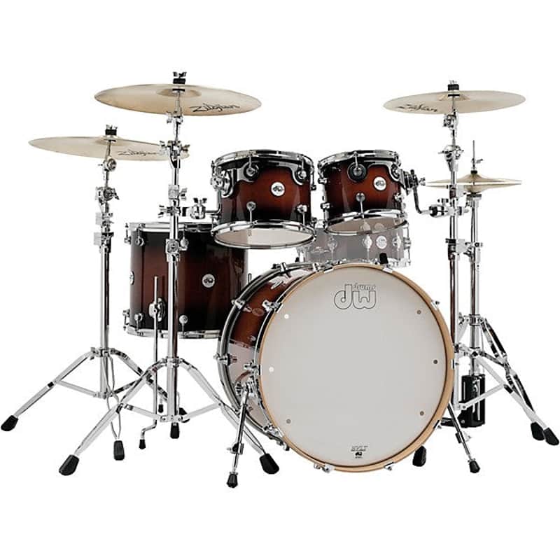 DW Design Series 4pc Kit - Tobacco Burst image 1