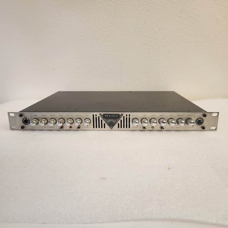 Mesa Boogie V-Twin Rackmount Tube Preamp Rack 1990s - Chrome image 1