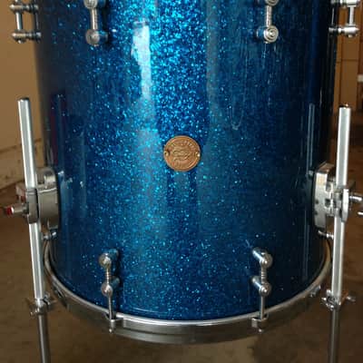 Gretsch New Classic Maple Drum Set 2011 Ocean Blue Sparkle 8, 10, 12, 14, 16, 18, 22 image 15
