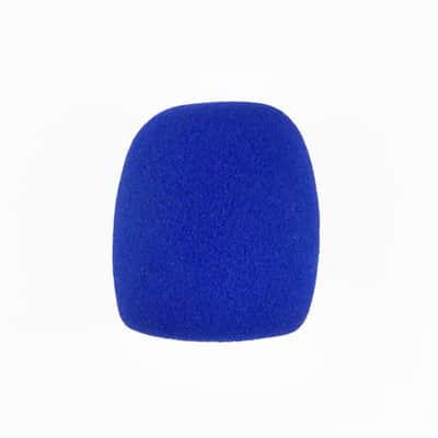 Microphone Windscreen - Blue Colored - Fits Shure SM58, Beta 58A & Similar - Vocal Mic Cover New image 1