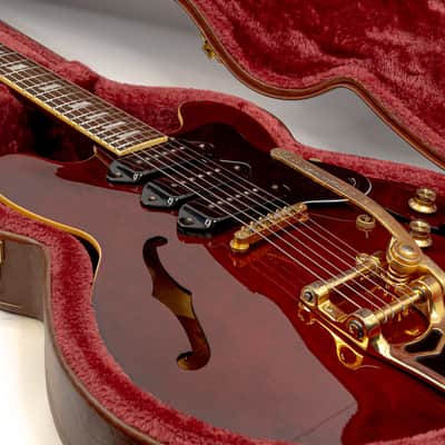 Epiphone Riviera Custom P93 Semi-Hollow Electric Guitar Wine Red w/ Bigsby P90s Bild 16